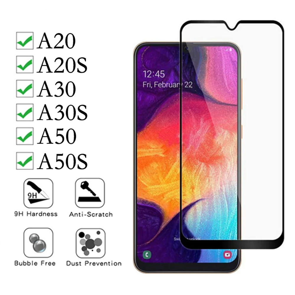 A50 Защитное стекло для samsung Galaxy A20 A30 Защитная пленка для экрана A 20 30 50 20S 30 S 50S Glas защитная пленка A20S A30S A50S