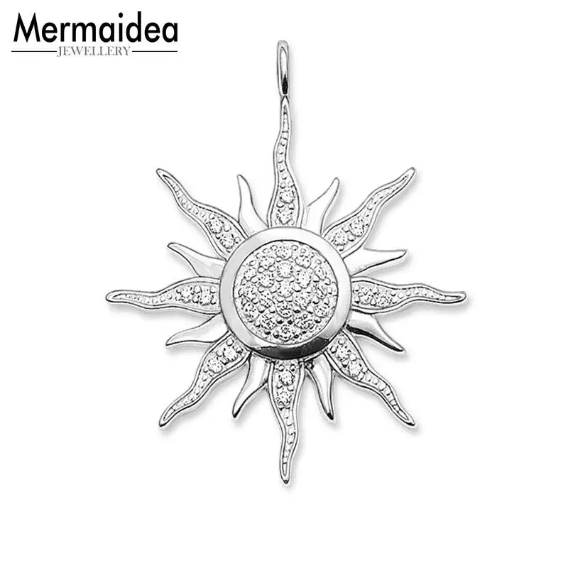 Кулон Sun white CZ Pave 2020 новинка модные ювелирные изделия стиль Bijoux богемный