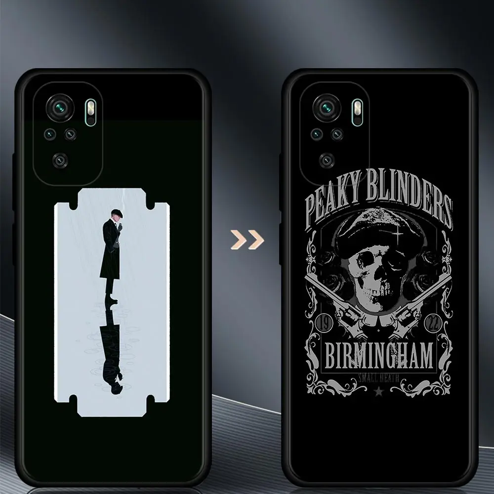 Phone case For Redmi Note 10 Pro Max 9 9s 9t 8t 7 Cover Soft Funda for Redmi K40 Plus 9A 9C 9T Coque Peaky Blinders