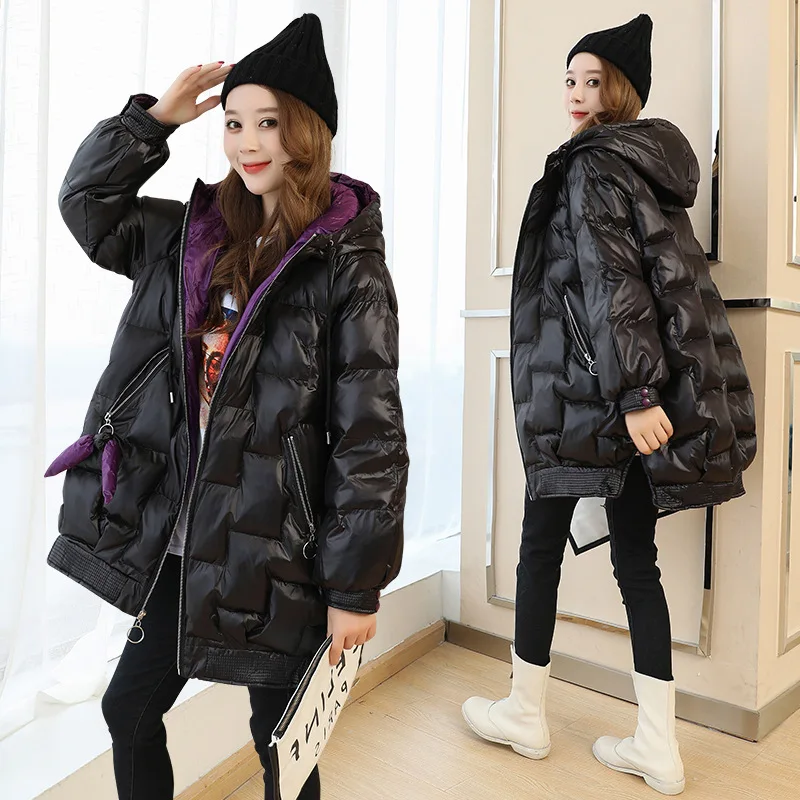 

2018 Winter New Style WOMEN'S Dress down Jacket Cotton-padded Clothes Thick Coat Short Puffy Versatile down Coat Cotton-padded C