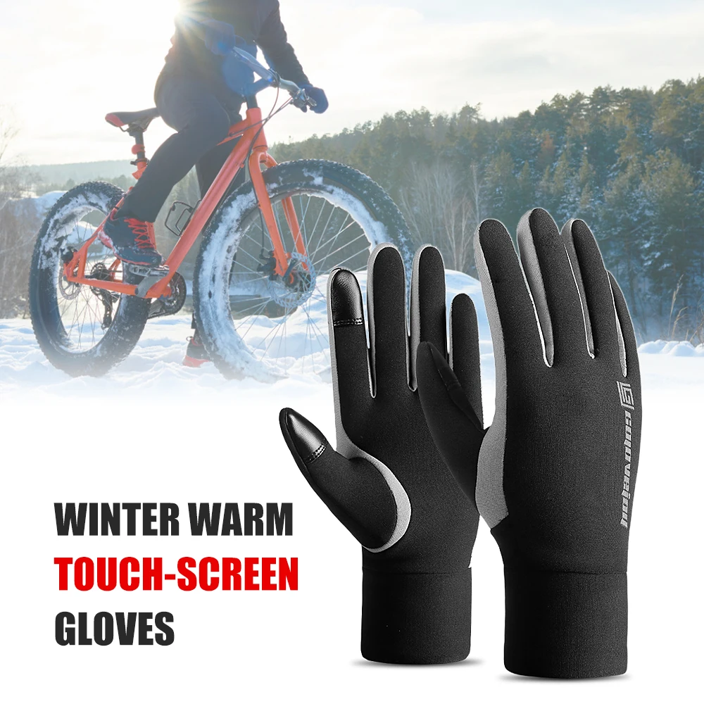 Skiing Waterproof Winter Warm Gloves Men Women Touchscreen Gloves Windproof Sports Gloves with Thin Polar Fleece Lining