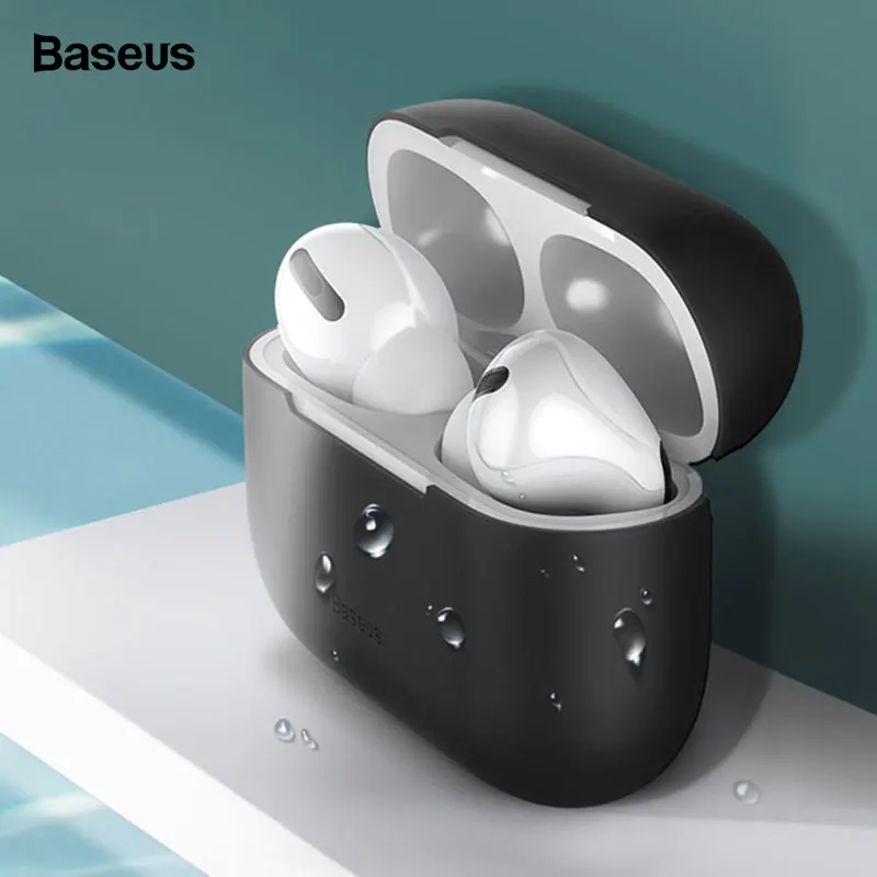 Чехол для наушников Baseus для AirPods, Цветной силиконовый чехол для AirPods Pro, чехол для беспроводных наушников с Bluetooth для Airpods 2/1