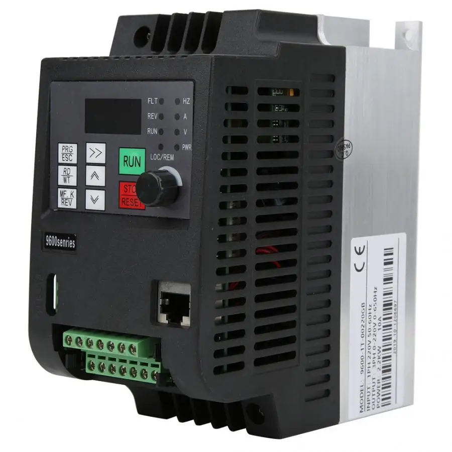 

2.2KW 220VAC Single-Phase to 3-Phase VFD Inverter Universal Vector Frequency Converter V / F / Vector / Constant Torsion Control