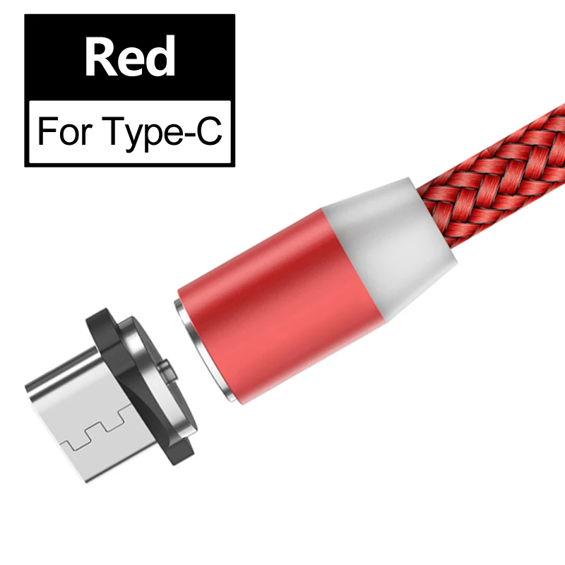 Quick Charge 3,0 адаптер настенного зарядного устройства для samsung Galaxy S2/S3/S4 Note 2 j2 j3 j5 j7 S7 S6 Магнитный кабель синхронизации данных - Цвет: Red Type-C Cable