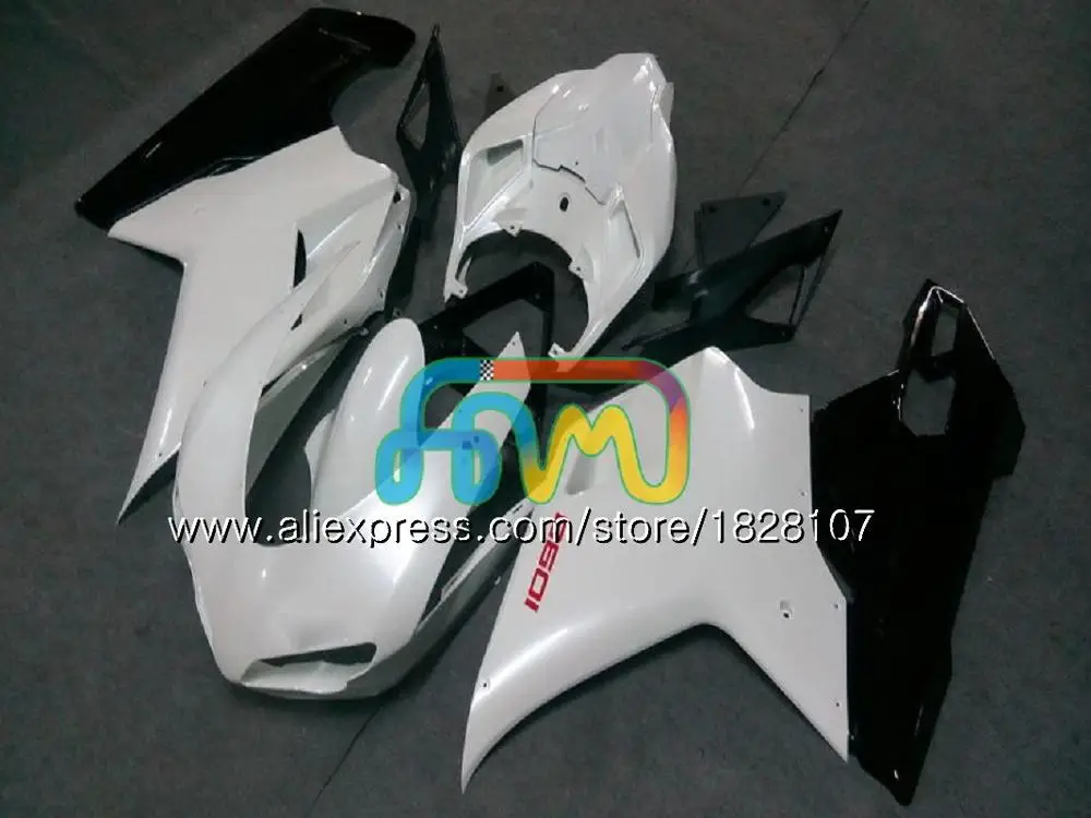 848 1098 для поездок на мотоцикле DUCATI 848R 1098R 1198 07 08 09 10 белый черный 11 70BS. 35 1098S 848S R 1198S 2007 2008 2009 2010 2011 2012 обтекатель - Цвет: No. 22 Pearl White