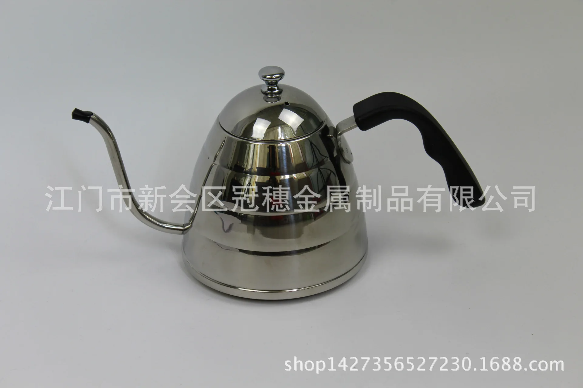 Wholesale 304 Stainless Steel Hand Punch Coffee Pot Stainless Steel Tea Making Pot Coffee Brewing Narrow-mouth Pot 900 Ml