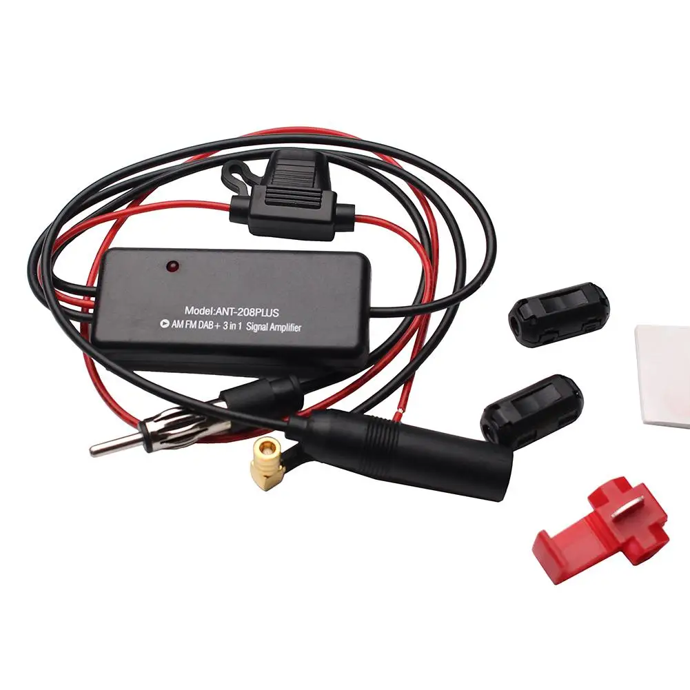 Car gps модуль ANT-208PLUS Universal DAB FM AM Antenna Radio Signal Amplifier Booster radars detector антенна для телефона |