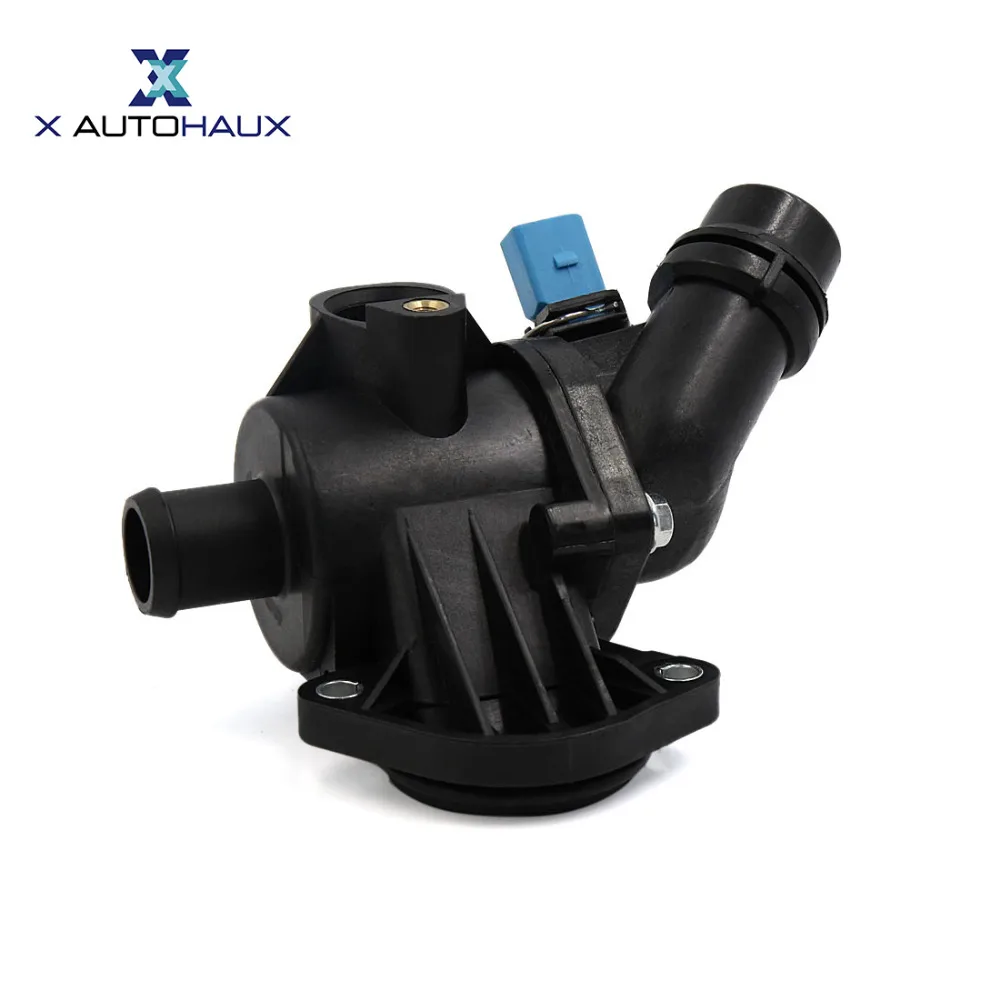 X Autohaux New Black Thermostat Housing Assembly W Sensor 06b121111k