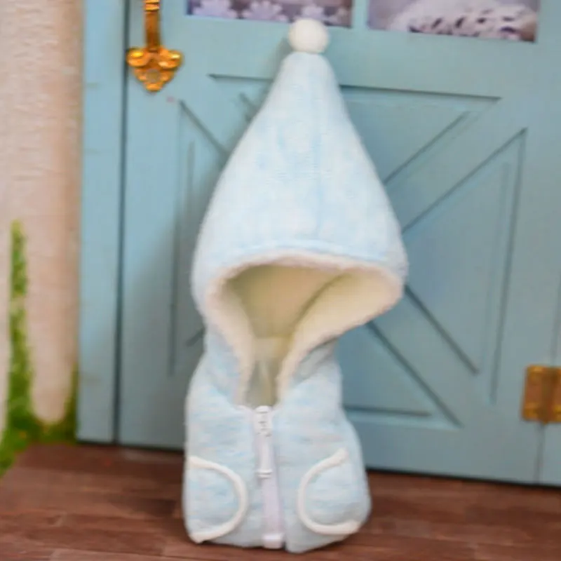 2 Obitsu11 ob11 cu-poche pig 1/12 bjd детская одежда зимний жилет с помпонами кукольная одежда Пальто Аксессуары для кукол - Цвет: 2