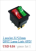 10 шт./лот KCD1 2 Pin 250V 3A SPST черный переключатель лодки 21*15/15*10 защелкивающийся переключатель включения