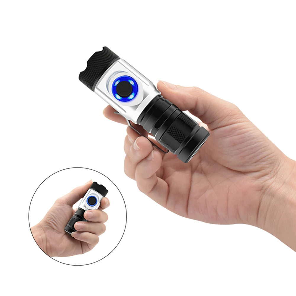 LEADLY 4 XPG светодиодный фонарик USB Перезаряжаемый Мини 5 режимов освещения