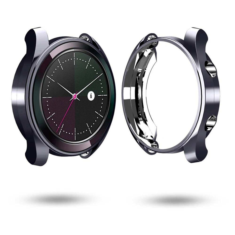 Gray Для huawei Watch GT 42 мм элегантный защитный чехол покрытие ТПУ ударопрочный чехол рамка для huawei GT 46 мм чехол-бампер аксессуары - Цвет: Gray
