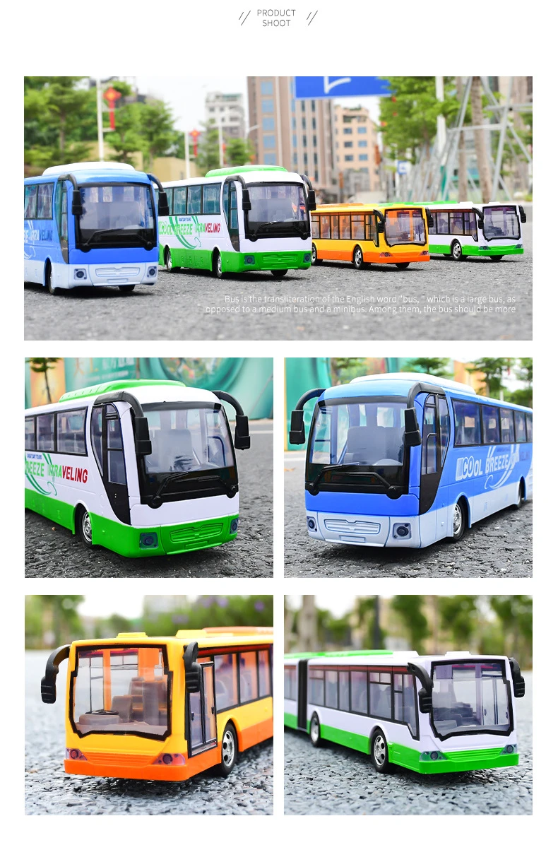 RC Bus Two Layers Electric City Bus Express Wireless Radio Control Car with LED Light Model Toys for Children RC Vehicles Model RC Cars cheap