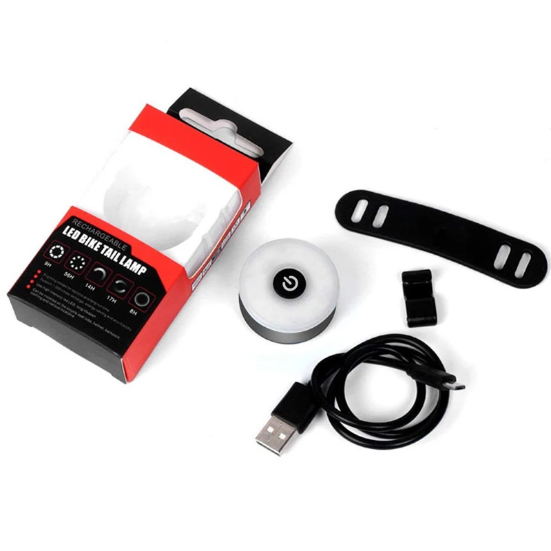 WasaFire Mini LED Bike Rear Light USB Rechargeable Bicycle Taillight MTB Helmet Backpack Lamp Night Cycling Warning Lights