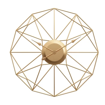 

Unique Nordic Wrought Iron Wall Clock Modern Mute Clock Living Room Big Clock Mediterranean Style Home Decoration