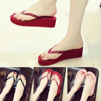 

Trendy Solid Color Shoes Women Outdoor Flip Flops Open Toe Ladies Slippers Flat Slippers Casual Beach Walk Shoes Woman Buty #C3