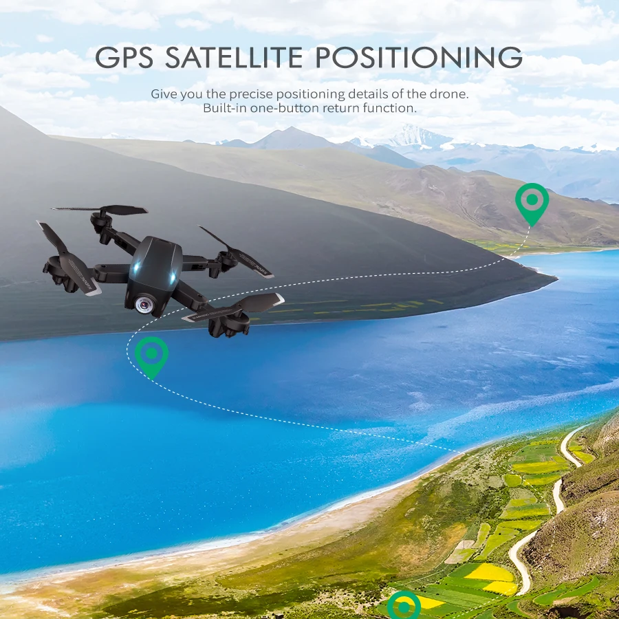 Новинка, профессиональный складной Дрон D58 с камерой, 4 K, 1080 P, HD, WiFi, FPV, оптический поток, RC Квадрокоптер, вертолет, игрушки, E520S, SG106