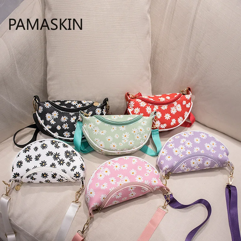 

2020 New Women Leather Floral Printed Fanny Pack Design Women Chese Bags Female Outdoor Running Bag Girls Cute Waist Pack
