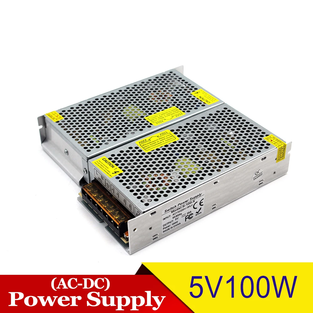 Питание блок DC5V 15 Вт, 25 Вт, 40 Вт, 50 Вт, 60 Вт 100W 150W 200W 300W 350W светодиодный трансформатор освещения AC-DC импульсивный источник питания для Светодиодные ленты Ligjt cctv