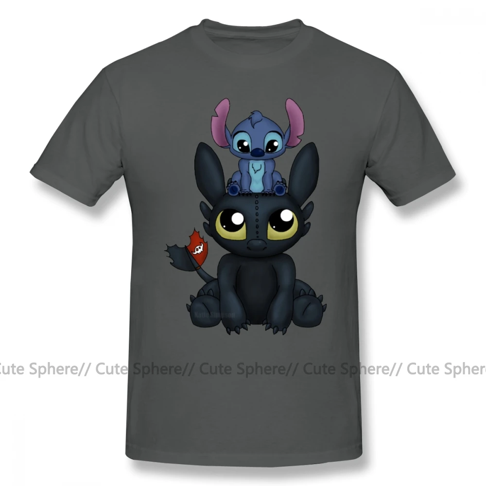 Футболка Lilo Stitch, футболка Can I Sit Here, футболка с коротким рукавом и принтом, Мужская Базовая забавная футболка большого размера из 100 хлопка - Цвет: Dark Grey