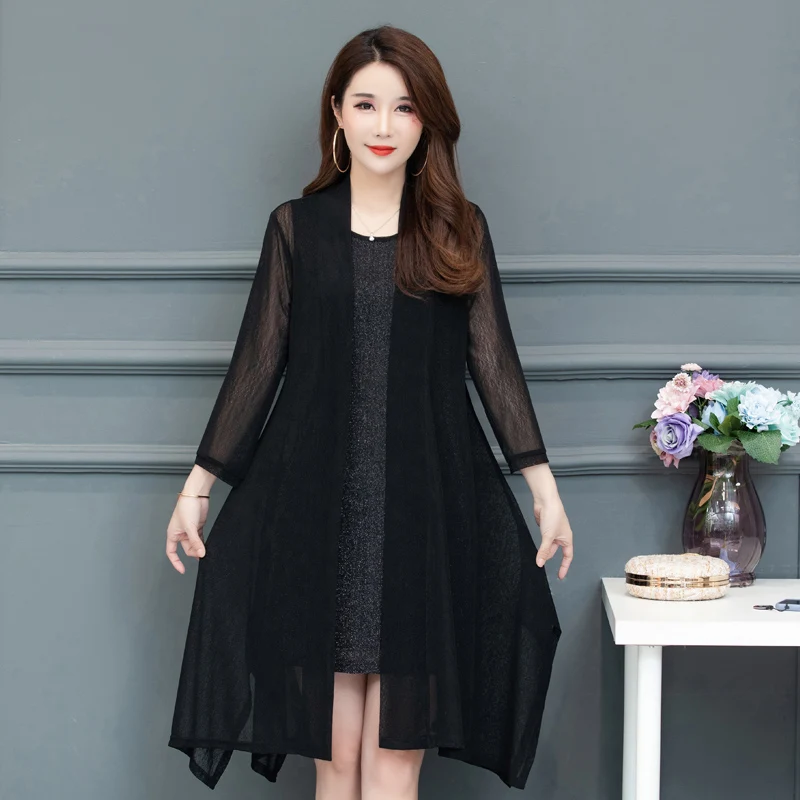 Summer Long Thin Cardigan Casaco Feminino Modal Women Shawl Long Sleeve Plus Size Coats Sunscreen Clothing Cardigan Jacket - 4.00066E+12