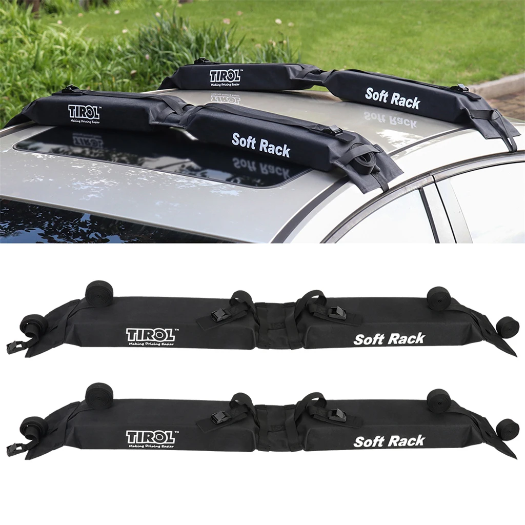 

Universal PVC Car Roof Top Cargo Storage Rack Soft Roof Top Rack Cross Bars Protection Pads Fits for Auto Cars Anti-vibration