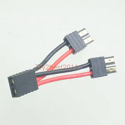 

DHL/EMS 20 Sets 1X Traxxas parallel connector adapter Double Capacity for E Revo Lipo battery -C1
