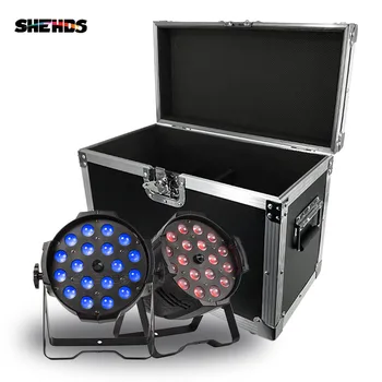 Goedkoop 2 4 6 8 Pcs Met Flight Case Voor 18X18W Rgbwa + Uv 6in1 led Par Licht Outdoor Zoom Par Licht Voor Verjaardag Party Dj Disco Clubs