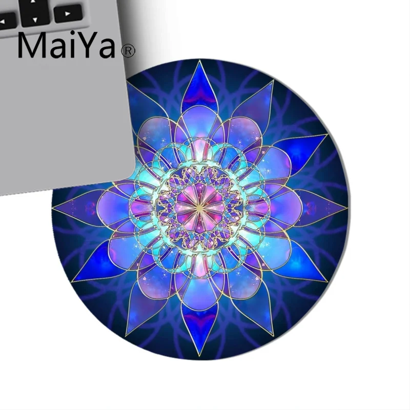 Maiya Simple Design Mandala Flower Mousepads gamer gaming Mouse pads Anti-Slip Laptop PC Mice Pad Mat gaming Mousepad - Цвет: 22x22cm