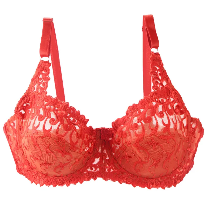 Women Sexy Lace Bra 42/95 40/90 38/85 36/80 34/75 32/70 E F G Cup