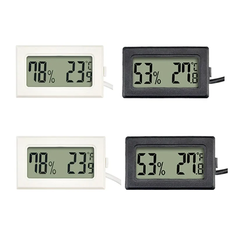 Lot De 5 Mini Thermomètres Hygromètre Numérique Lcd Thermomètre