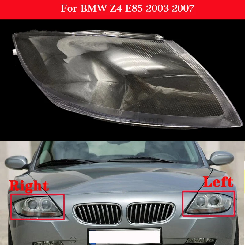 

Автомобильный передний головной светильник крышка для BMW Z4 E85 2003-2007 авто фары головного светильник абажур Lampcover головная лампа светильник Стекло Объектив оболочки