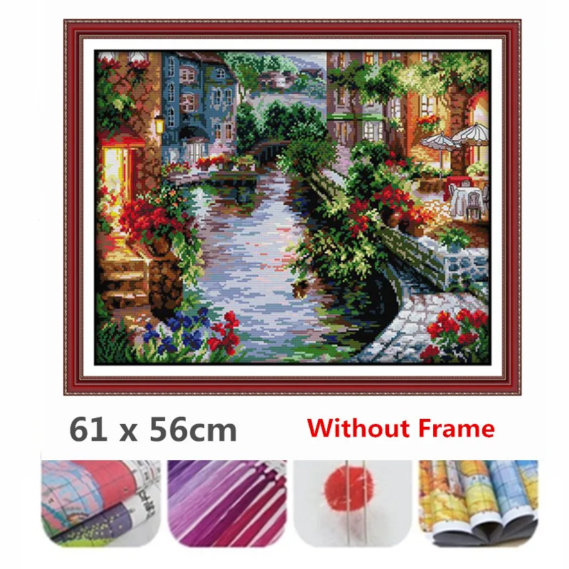 61x56 см 11CT 3 нити печать наборы для вышивки крестом DIY декоративный Набор для вышивки крестом без рамки