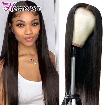 

Hermosa Straight Lace Front Human Hair Wigs Remy 360 Lace Frontal Wig 13X4/13X6 Malaysian Straight Lace Front Human Hair Wigs