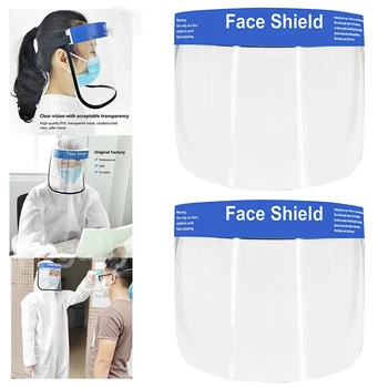 

1pcs Transparent Masks baffle block Anti Droplet Dust-proof Protect Full Face Covering Mask Visor Shield Safety Faceshield