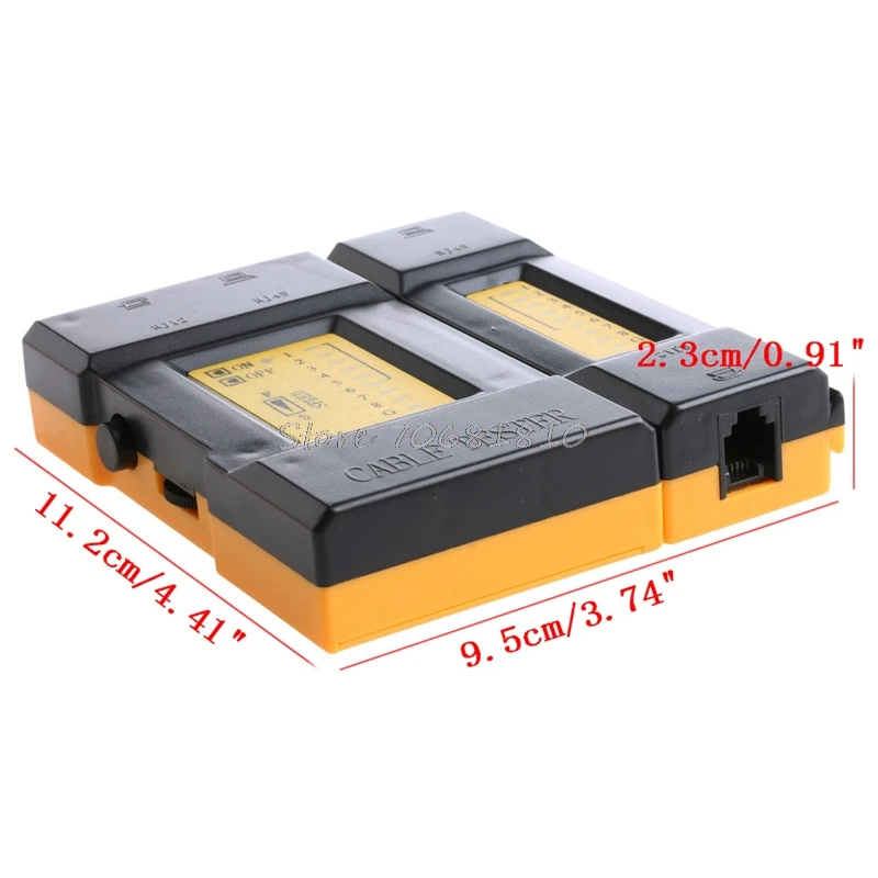 Speed Compute Network Cable Tester RJ45 + RJ11 Lan Wire Ethernet 468VR Hot