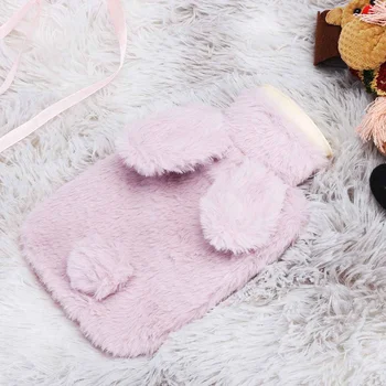 

New NEW 500ml Hot Water Bottle Bag with Knitted Soft Cozy Cover Winter Warm Heat Reusable Hand Warmer Warming Products