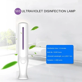 

Portable Germicidal Disinfection UVC LED Light Handheld LED UV Light Bulb Ultraviolet Sterilizer Bacterial Kill Mite Home Lamp