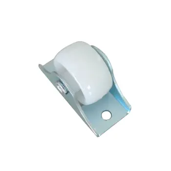 

White Rail Fixed Orientation Casters Small One-Way Wheel Furniture Plastic Directional Wheel Hardware Accessories Hotselling2019