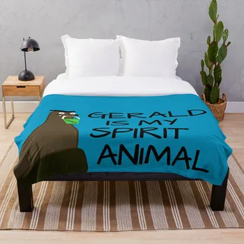 

Gerald is my Spirit Animal Blanket Wool Flannel Plush Blanket Bedspread For office Sherpa Blanket Couch Quilt Cover Travel