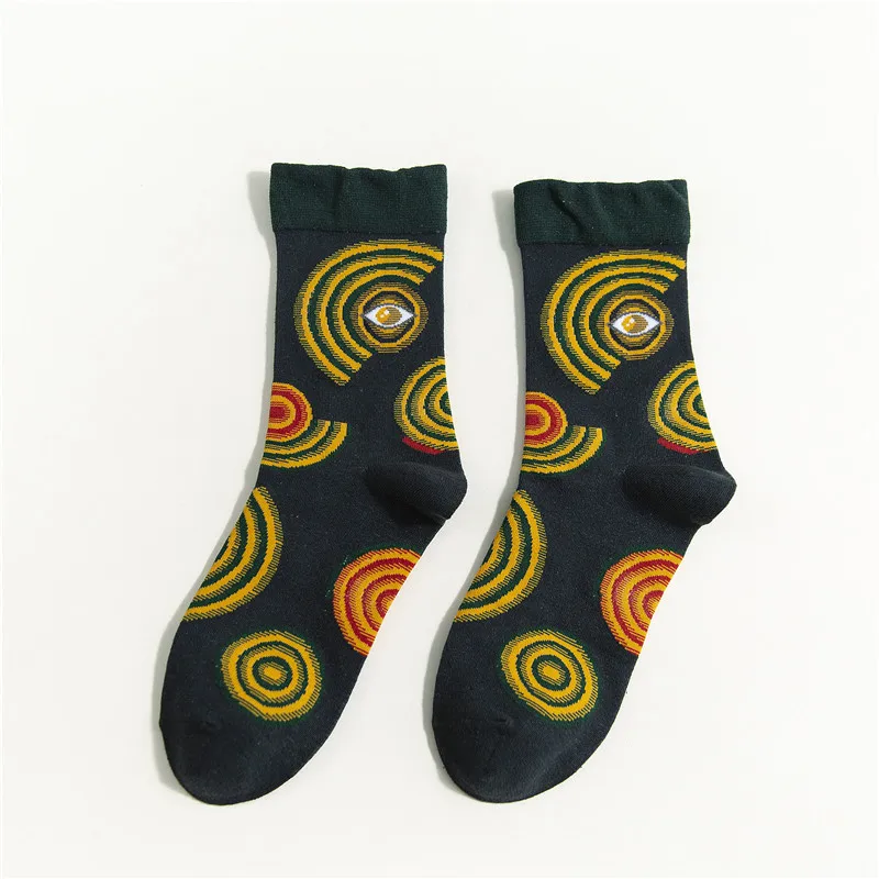 Funny Cotton Cartoon Streetwear Skateboard Novelty Korean Winter Sports Female Warm Socks Cute Crazy Short Happy Men Women Socks