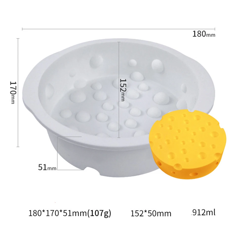 3D Cheese Mousse Mould  (12)