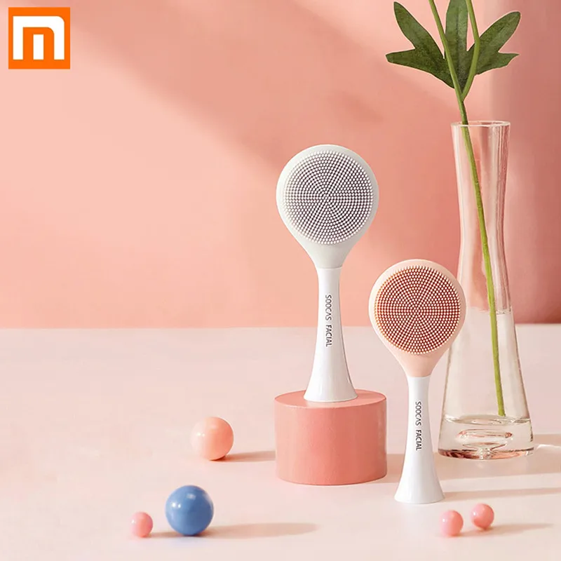 

Newest Xiaomi SOOCAS Facial Cleansing Brush Head For X1 X3 X5 Sonic Electric Toothbrush SOOCARE Silicone Electric Face Cleaning