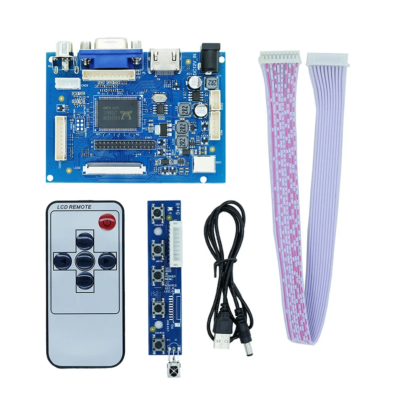7 дюймовый ЖК дисплей монитор + плата драйвера HDMI/VGA/2AV для Raspberry Pi Jetson Nano