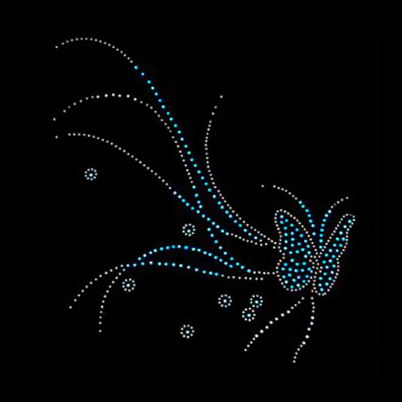  ZOTOONE-Butterfly-Flower-art sanato-Crystals-HotFix-birthday-sisters-Sisters