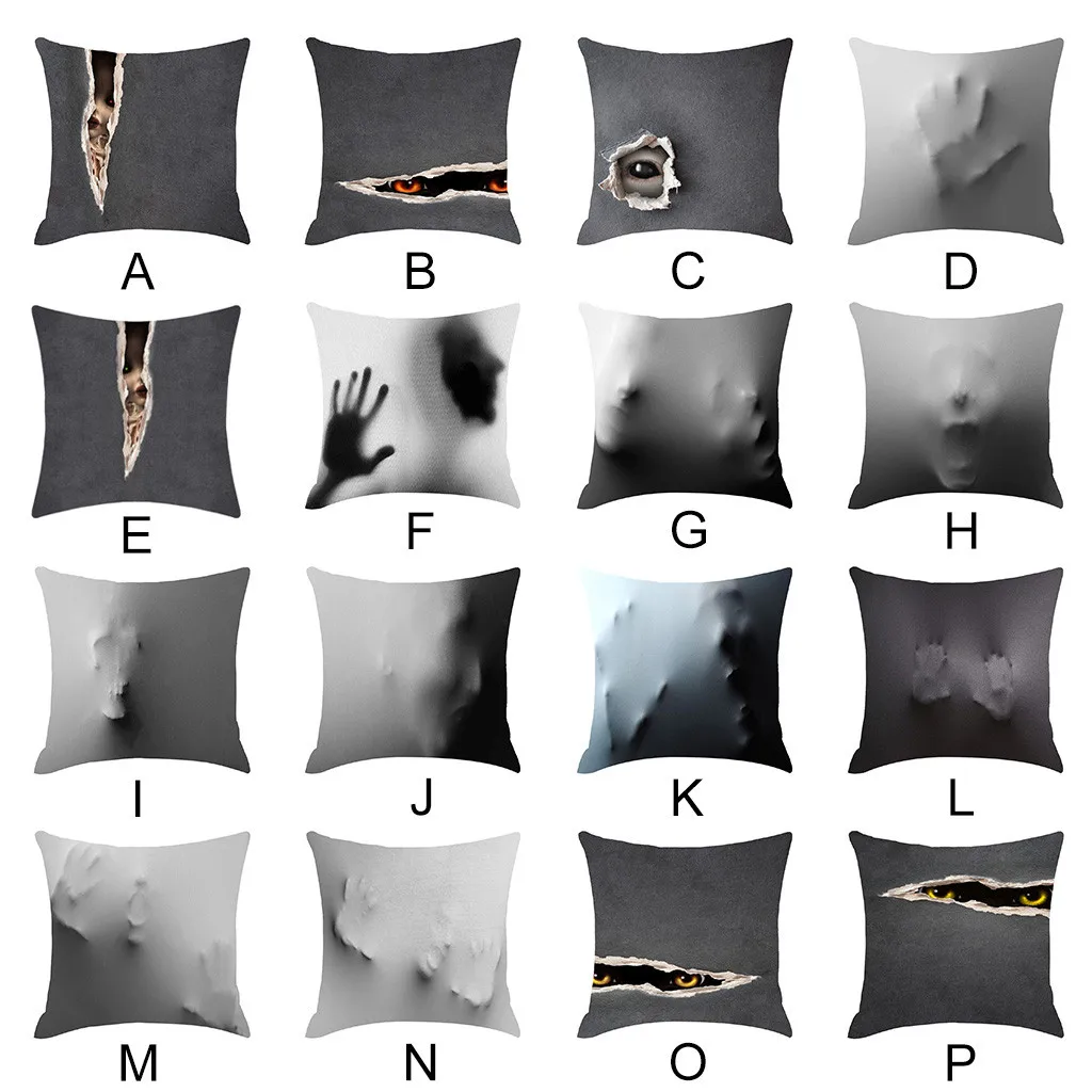 

halloween pillow Horror Shadow Pillowcase Decorative Sofa Cushion Cover Sofa fall pillows covers Cushion Cover For Living Room