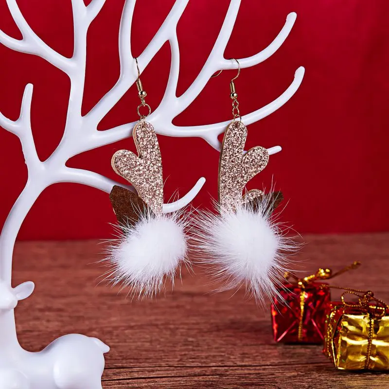 

Santa Claus Christmas Earrings Snowman Deer Bell Christmas Tree Ear Jewelry Accessories Lovely Xmas Gifts for lover Women Girls