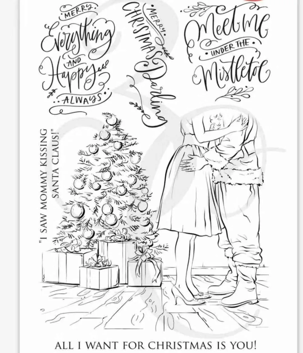 Веселые прозрачные штампы для скрапбукинга/изготовления открыток/Детские Рождественские веселые украшения