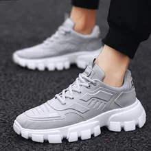 Осенняя новая стильная мужская обувь повседневная спортивная обувь мужская трендовая универсальная Студенческая трендовая обувь в Корейском стиле с сеткой Мужская обувь