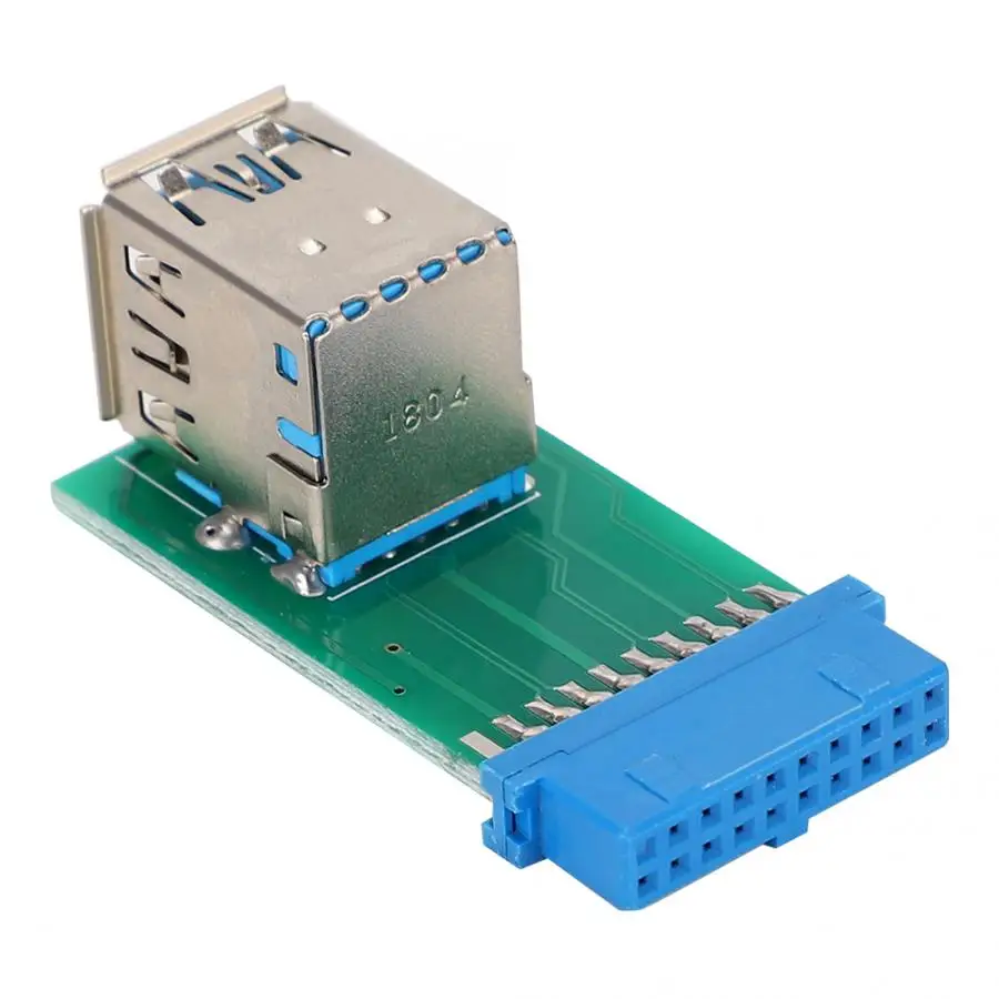 20Pin USB3.0 до 2 USB3.0 порт адаптер конвертер суперпозиционная головка адаптера
